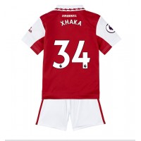 Fotbalové Dres Arsenal Granit Xhaka #34 Dětské Domácí 2022-23 Krátký Rukáv (+ trenýrky)